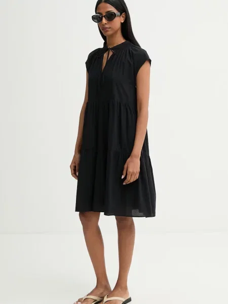 Marc O'Polo rochie babydoll din negru