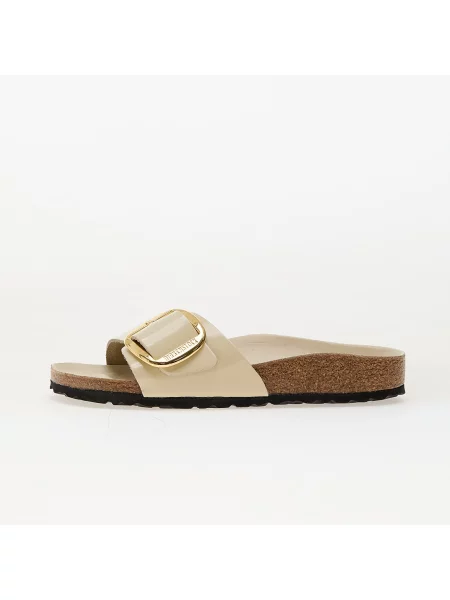 Klapki Birkenstock na sprzączkę beżowe
