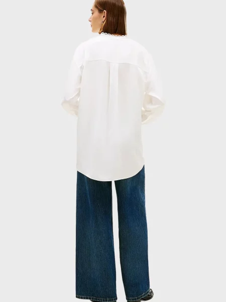 Мереживна блуза Tommy Hilfiger біла