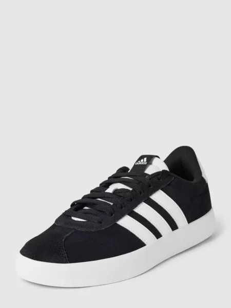 Sneakersy ze skóry z detalem z logo model ‘VL COURT Adidas Sportswear czarne