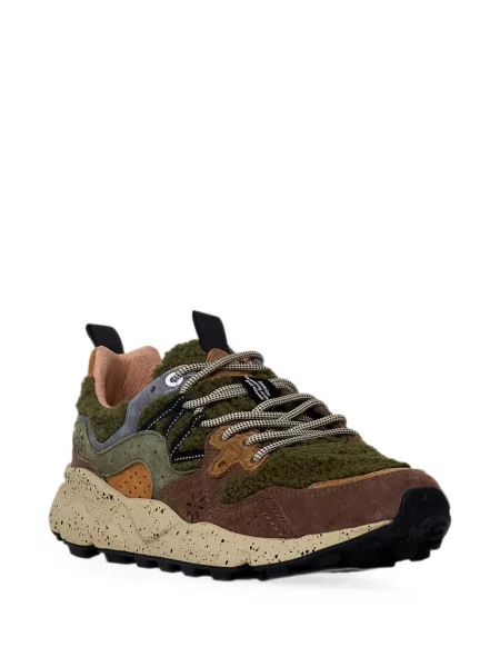 Szarvasbőr virágos sneaker Flower Mountain zöld
