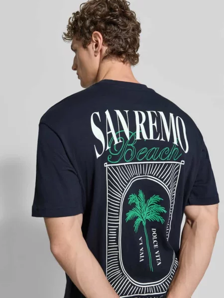 T-shirt z bawełny z nadrukiem z tyłu Mcneal