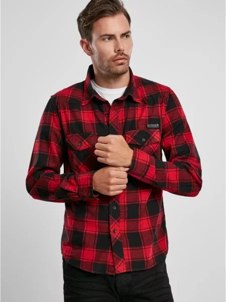 Kostkovaná košile Brandit černé