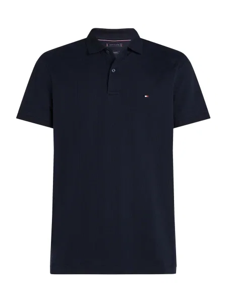 Tommy Hilfiger Tricou polo Vertical Bleumarin albastru