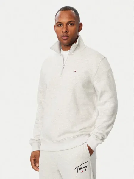 Tommy Jeans Hanorac deschis gri