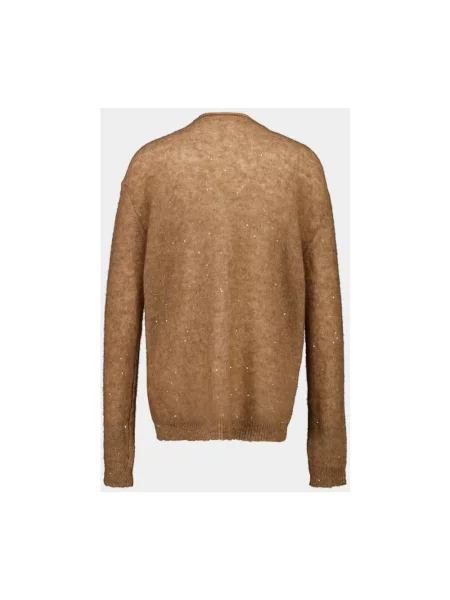 Sweter 120% Lino wełniany brązowy