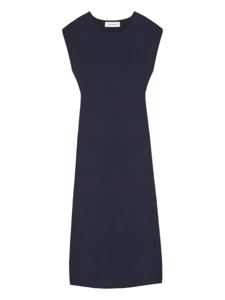 Rochie midi Yves Salomon fără mâneci albastru