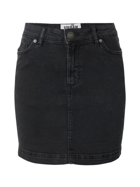 Urban Classics Fustă denim negru