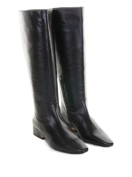 Botine Lorena Paggi cu vârf pătrat negru