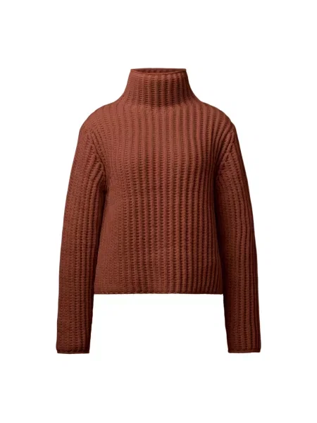 Sweter z golfem Drykorn brązowy