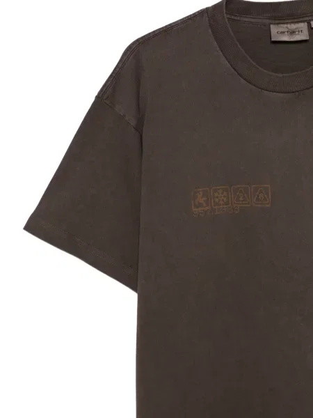 Tricou Carhartt Wip cu imagine maro