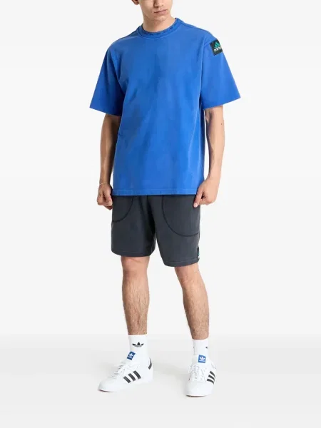 Бягане тениска Adidas с леопардов принт от джърси черно