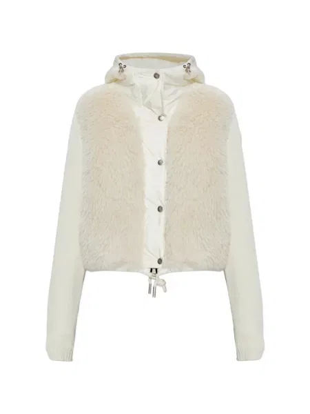 Matlasat cardigan Moncler din piele de oaie