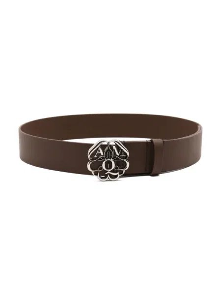 Bőr öv Alexander Mcqueen barna