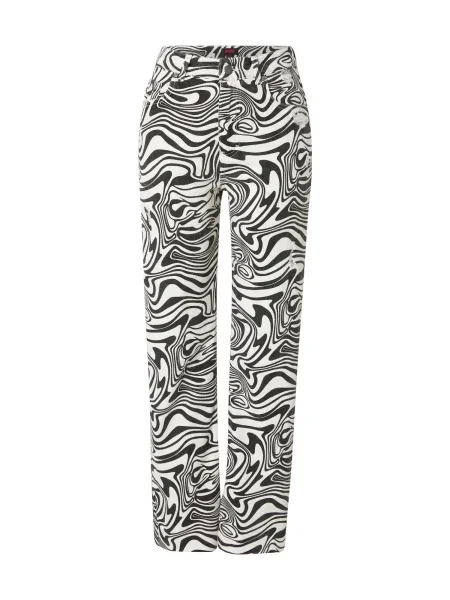 Misspap Jeans negru alb