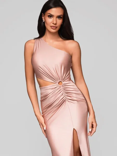 Rochie de seară Edoti de costum roz