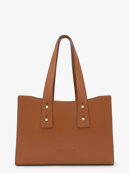 Tous geantă shopper pentru femei cu imitație de piele maro