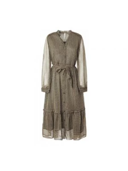 Sukienka jeansowa Pepe Jeans garniturowa zielona