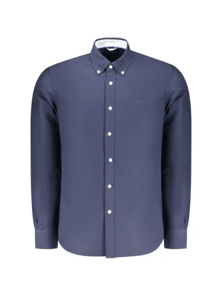 Cămașă North Sails cu broderie din țesătură twill albastru