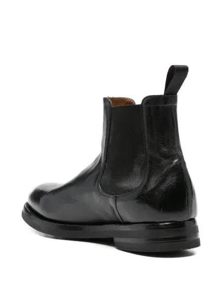 Botine chelsea Green George din piele negru