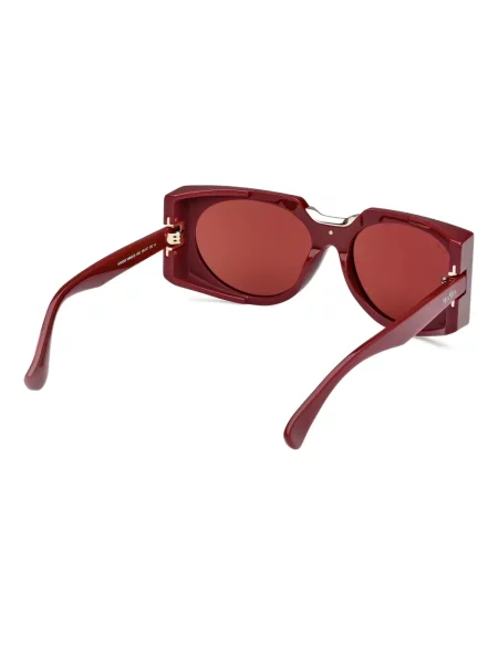 Ochelari de soare Max Mara Eyewear cu imprimeu geometric roșu