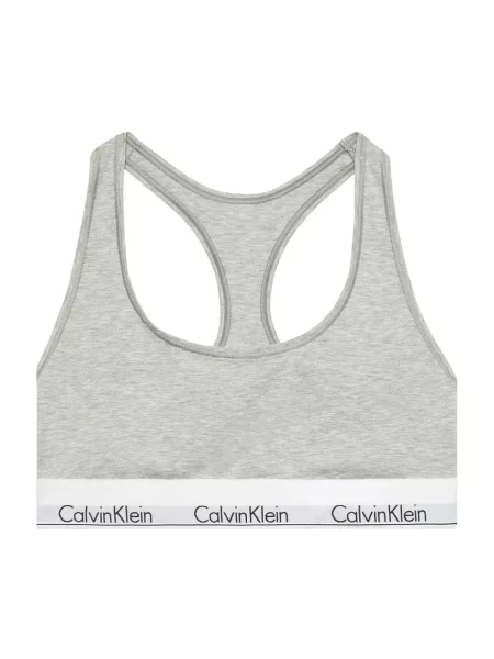 Bez podšívky kalhotky Calvin Klein Jeans šedé