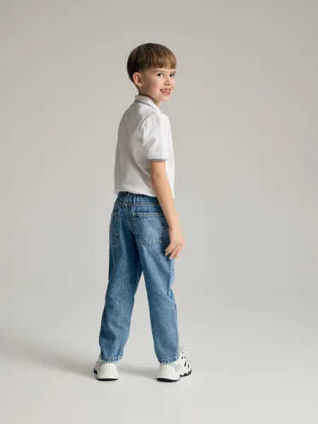 Reserved Брюки carrot fit синій