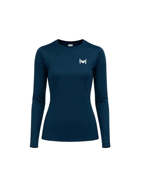Koszulka z długim rękawem Mouratoglou Apparel niebieska