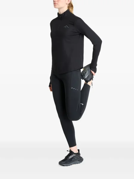 Tricou Nike din piele alergare plisat negru