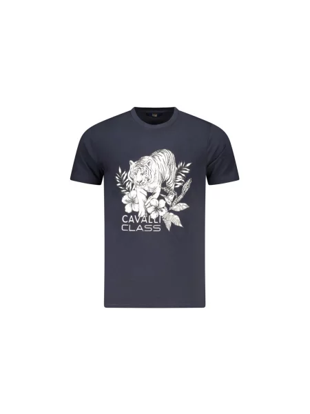 Tricou Cavalli Class cu mâneci scurte alb