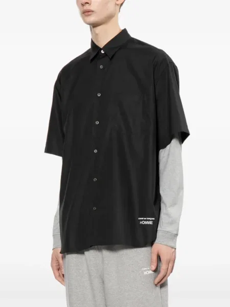 Košulja Comme Des Garçons Homme s vezom crna
