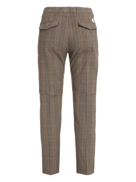 Pantaloni Department 5 în carouri maro