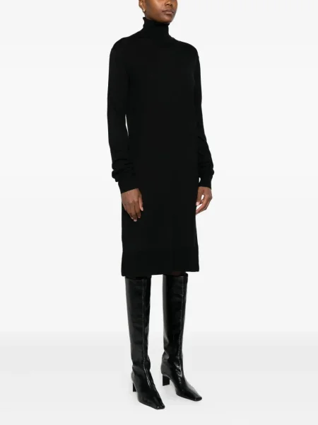 Rochie midi Toteme până la genunchi de costum negru