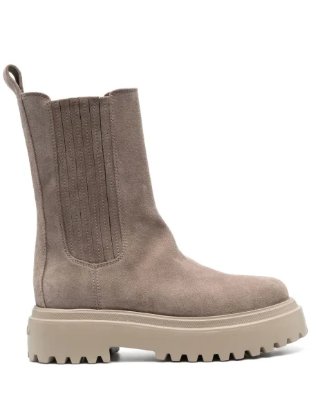 Botine Le Silla din piele de căprioară slip-on gri