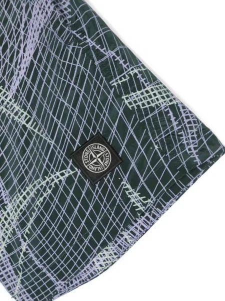 Kąpielówki dziecięce Stone Island zielone