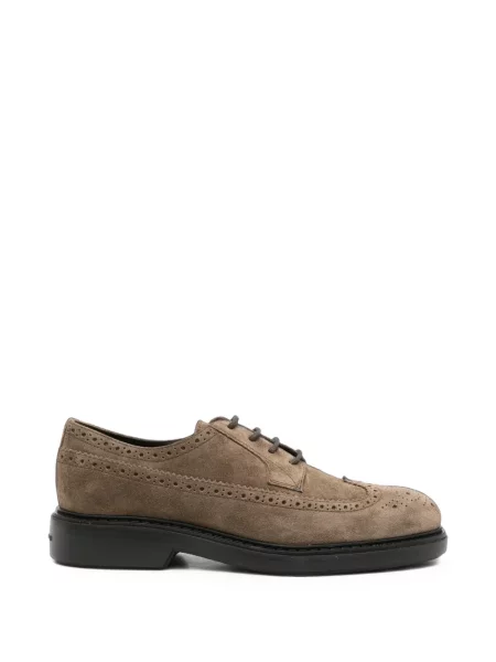 Brogues Hogan din piele de căprioară maro