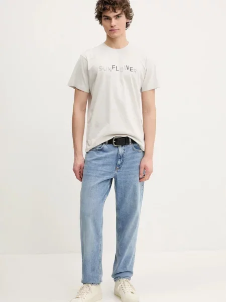 Футболка Sunflower з принтом сірий