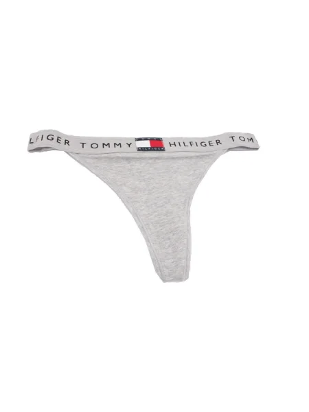 Chiloți tanga Tommy Hilfiger gri