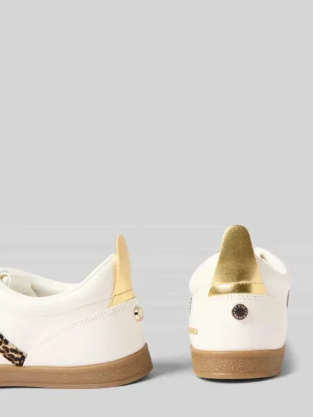 Sneakersy skórzane z aplikacją z logo model ‘DEGREE’ Steve Madden białe
