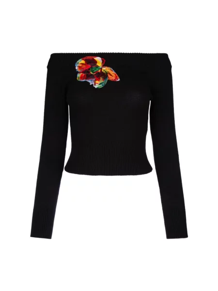 Top Alexander Mcqueen z kapturem niebieski