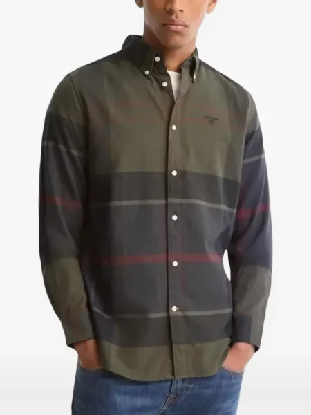 Дълго риза Barbour зелено