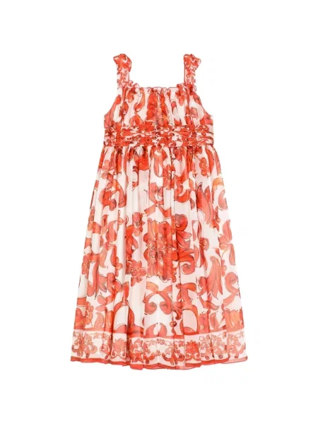 Sukienka dziecięca Dolce And Gabbana czerwona