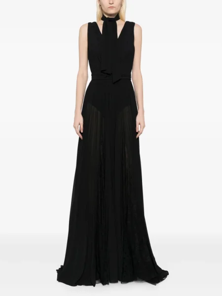 Rochie Saiid Kobeisy plisată de costum negru