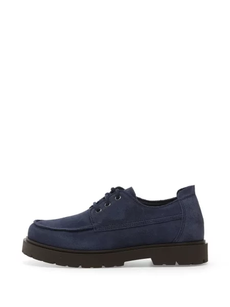 Pantofi derby Birkenstock din piele albastru