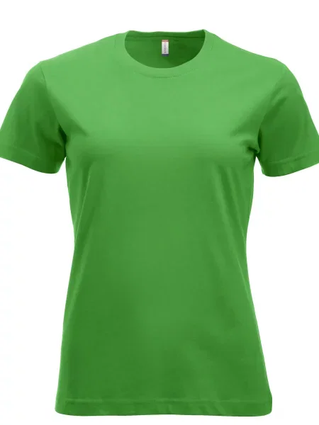 Clique New Classic-T T-shirt z bawełny – współczesny krój – apple green zielona