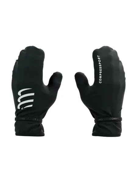 Compressport manusi Hurricane negru