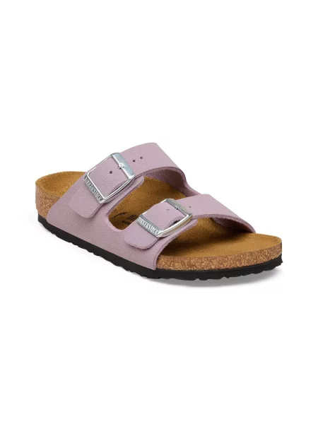 Birkenstock Arizona Birkibuc Narrow Fit Faded Purple KobietyDzieci Sandały Birkenstock Size: 34 fioletowy