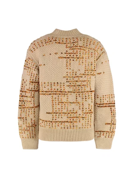 Sweter Dries Van Noten wełniany beżowy