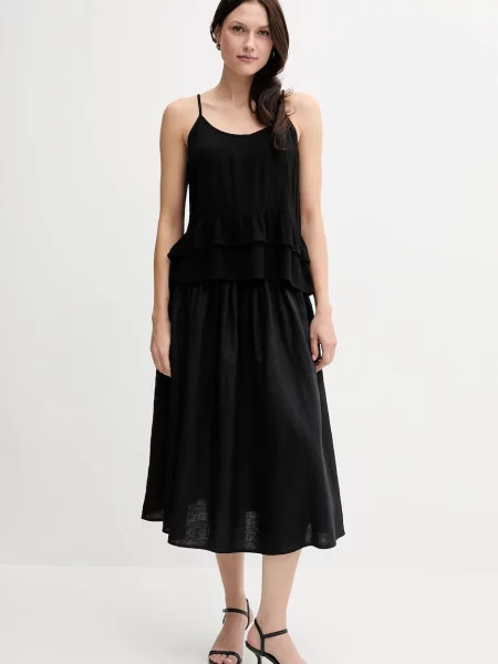 Блузка United Colors of Benetton однотонна чорний