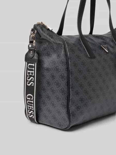 Torba typu tote w pikowanym wyglądzie model Latona' Guess czarna